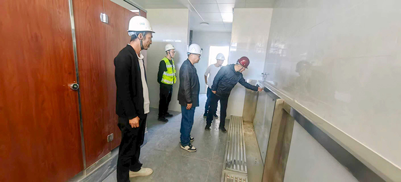 yl23455永利集团官网 第六十七高级中学项目部国庆、中秋安全生产检查简报